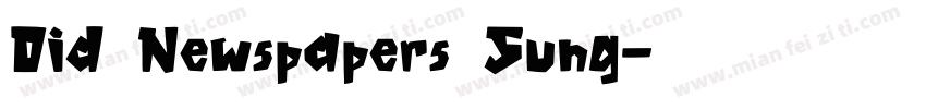 Oid Newspapers Sung字体转换